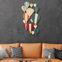 Wallity Kapadokya Accesorio Decorativo de Pared de Metal Multicolor